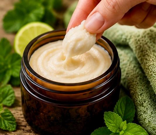 Floral Mojito Body Butter 90g | Lime Spearmint & Geranium | Essential Oil Body Butter | Vegan Skincare | Handmade in Wales