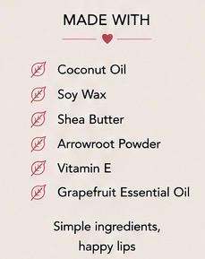 Grapefruit Lip Balm – Fruity Citrus Lip Moisturiser, Natural Vegan Lip Care, Handmade 15ml Tin