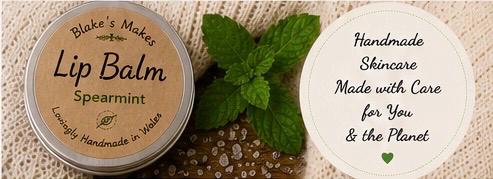 Spearmint Lip Balm – Fresh Mint Lip Care, Nourishing Vegan Balm for Dry Lips, Handmade 15ml Tin